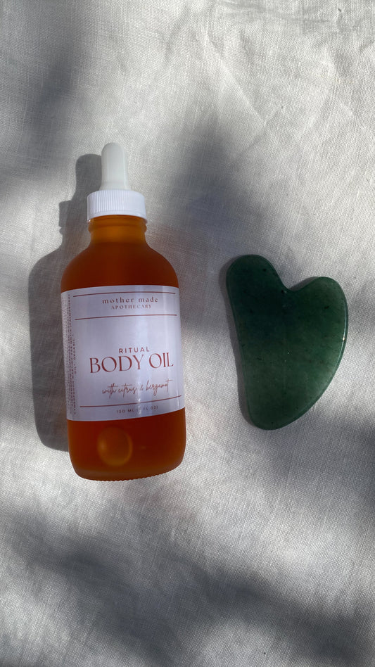 Ritual Body Oil with Gua Sha